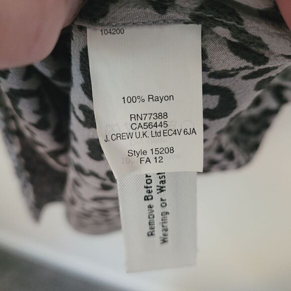 Madewell Broadway & Broome Animal Print Grey & Black Dress Size Extra Small - Picture 4 of 6